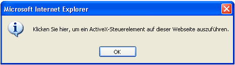 ActiveX Aktivierung